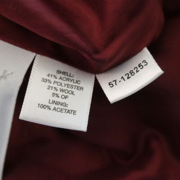 Ann Taylor Loft Mini Skirt Womens 14 Brown Houndstooth Tweed Wool Blend Lined - Picture 9 of 10